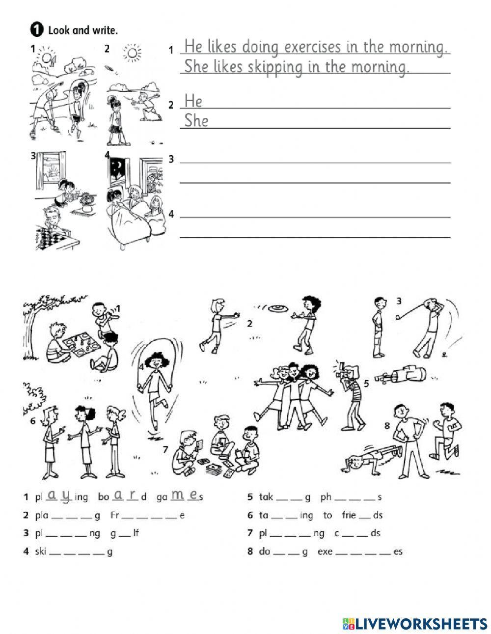 free-time-activities-online-exercise-for-junior-live-worksheets
