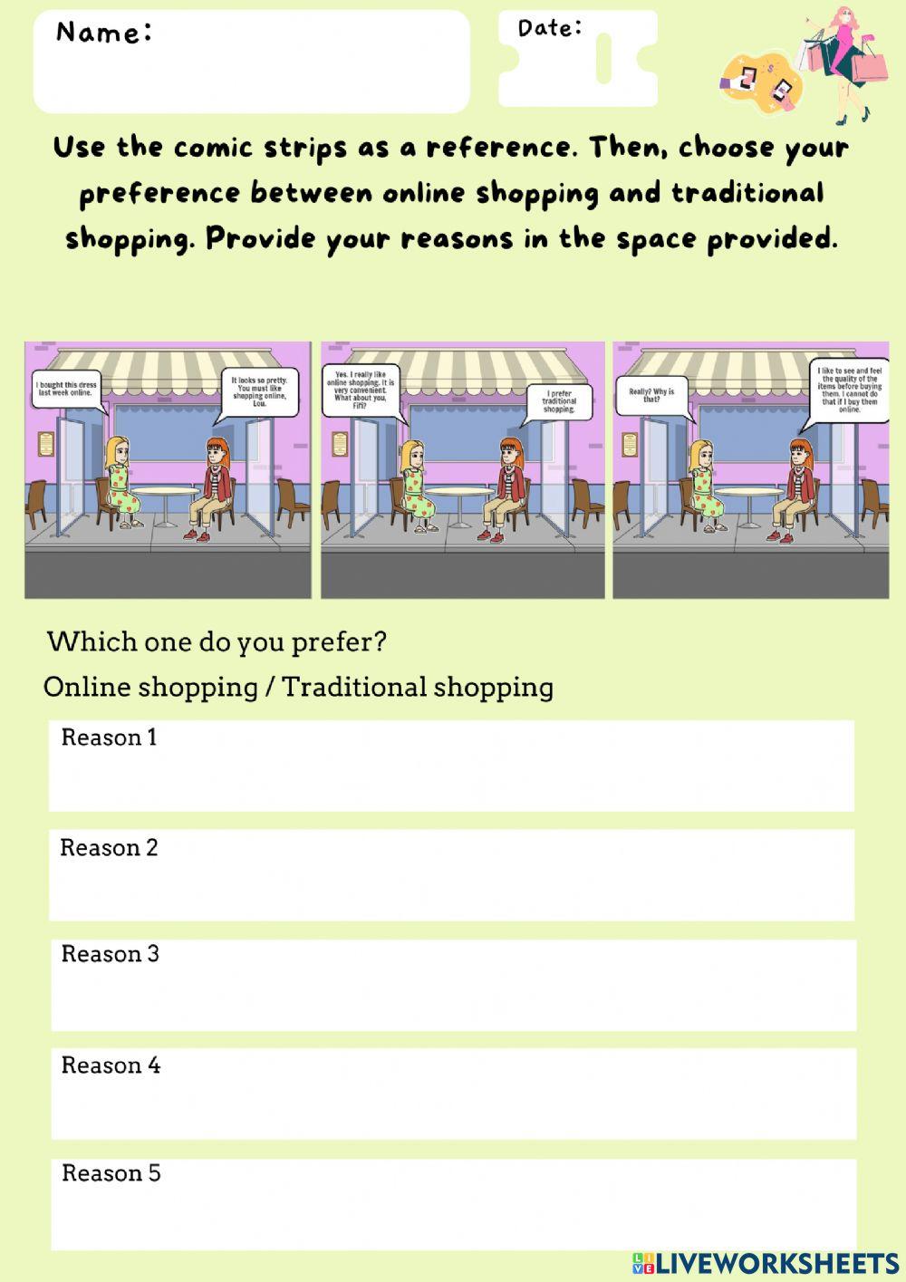 Online shopping Vs Traditional shopping