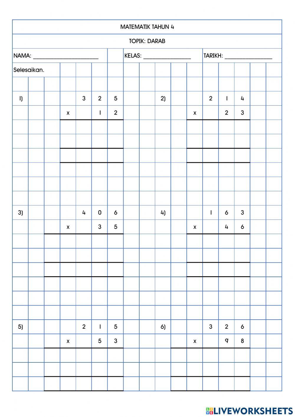 Darab - bentuk lazim