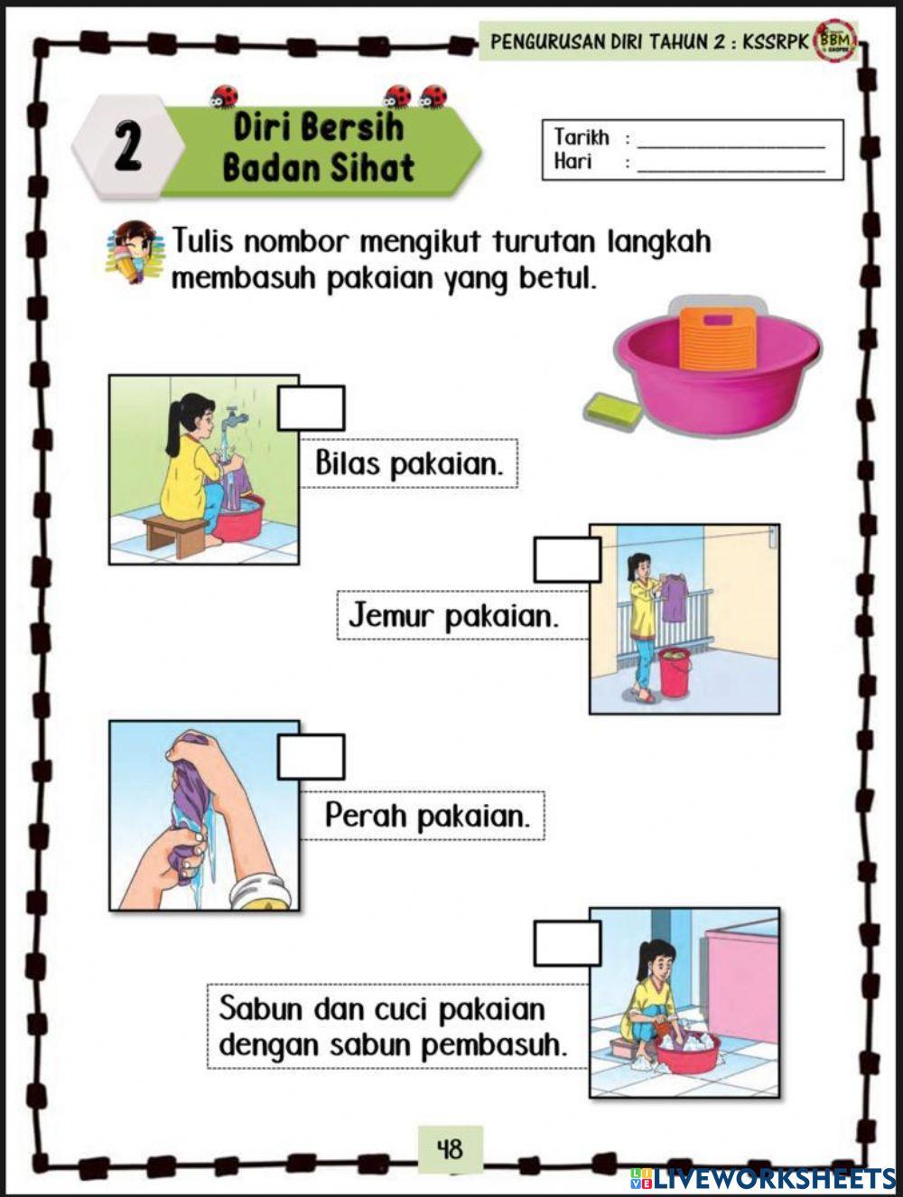 Cara mencuci pakaian