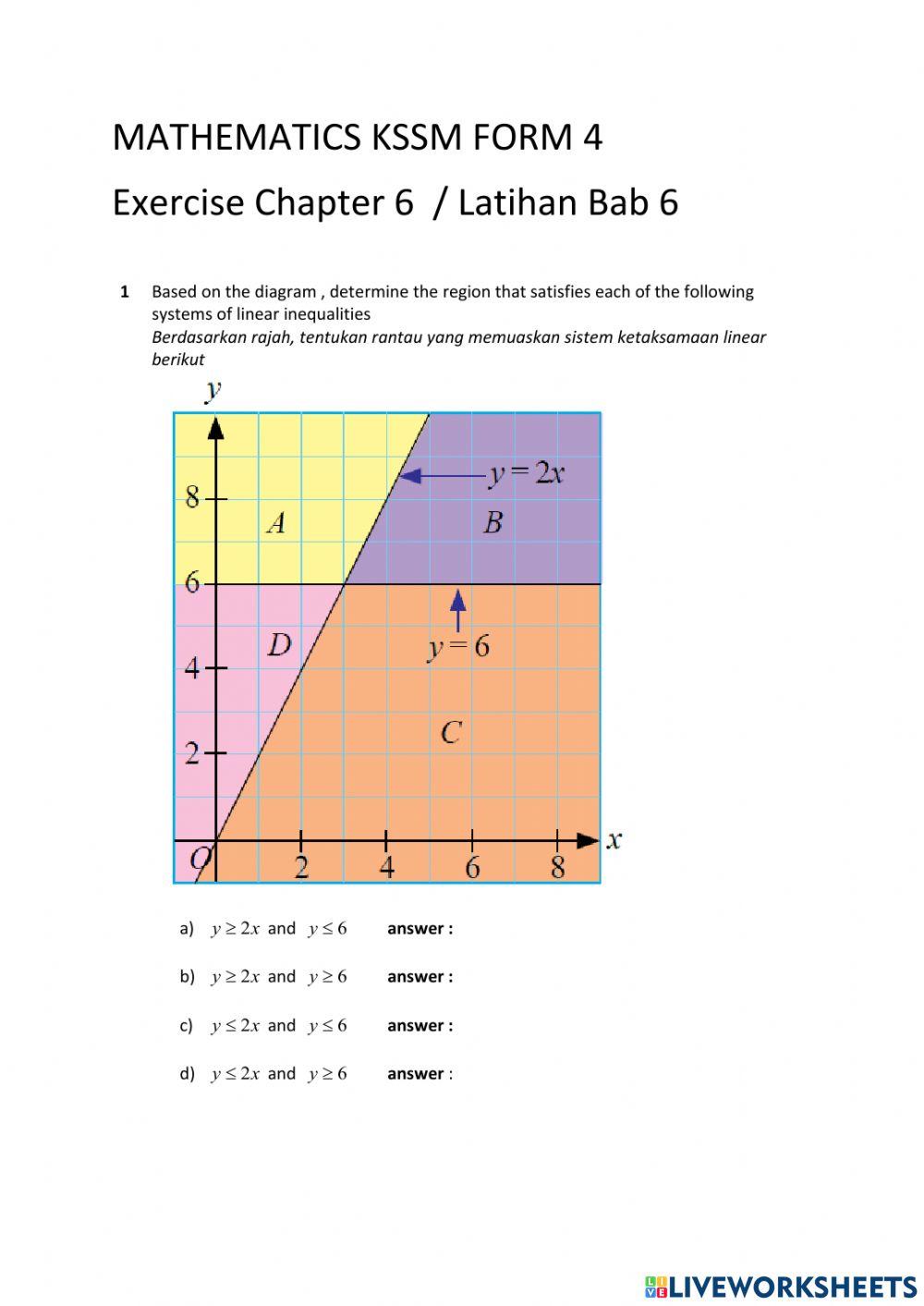Mathematics kssm form 4