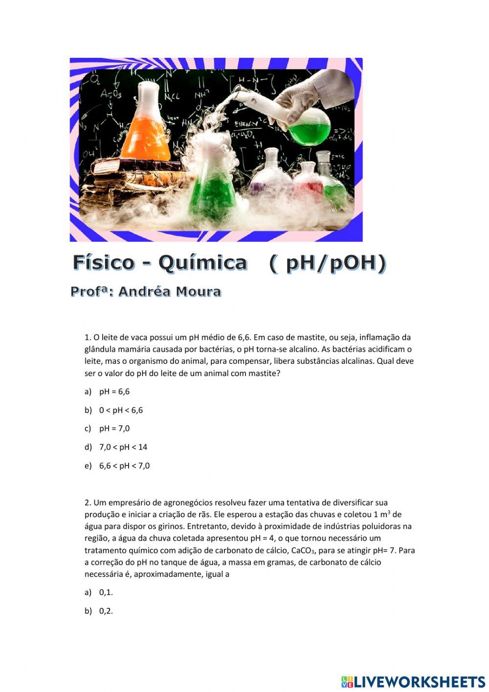 Potencial Hidrogeniônico pH