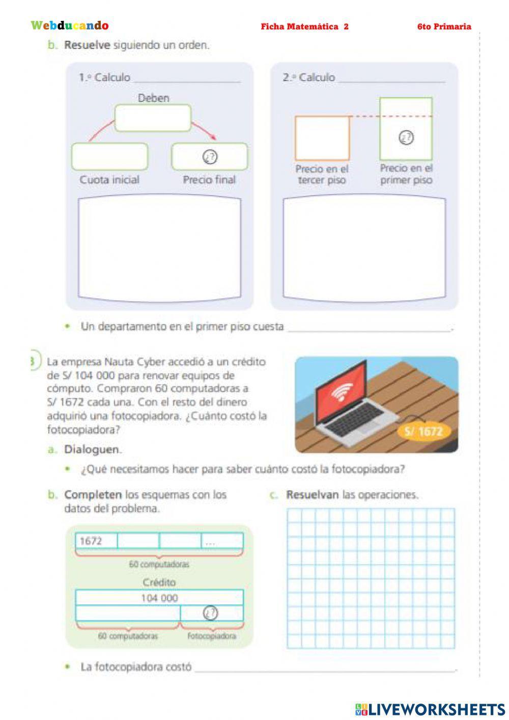 Problema de dos etapas - Matemática Problema de dos etapas - Matemática