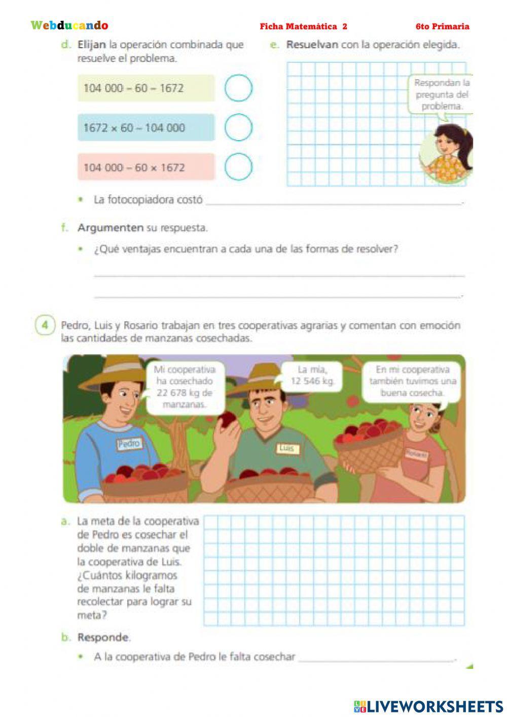 Problema de dos etapas - Matemática Problema de dos etapas - Matemática