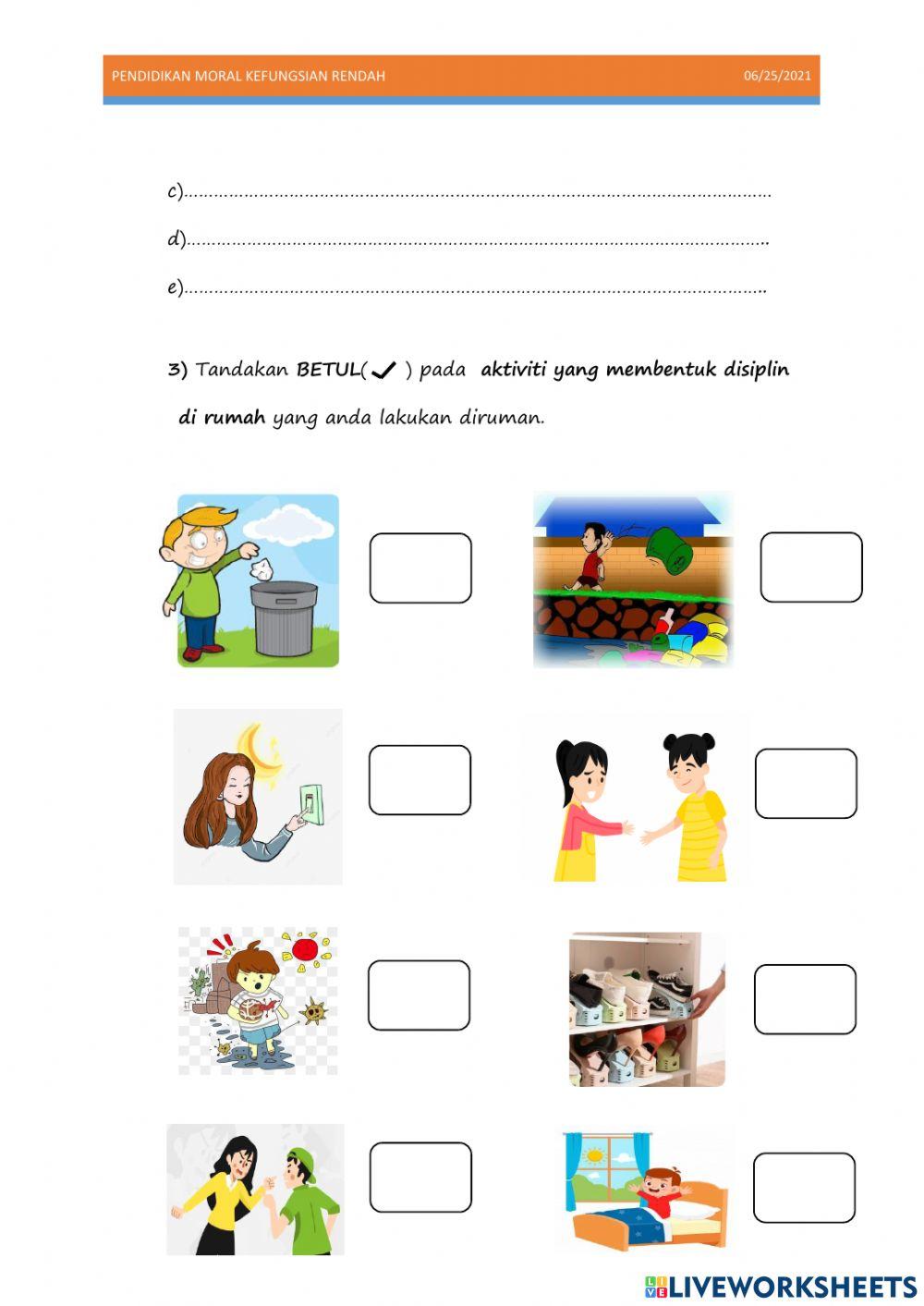 Disiplin dalam rutin harian