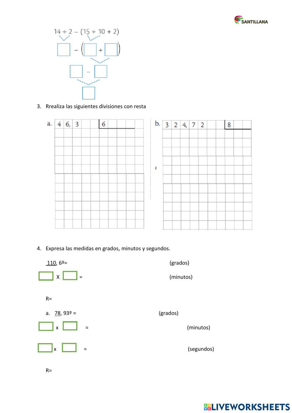 Evaluación Unidad 4 6to EGB