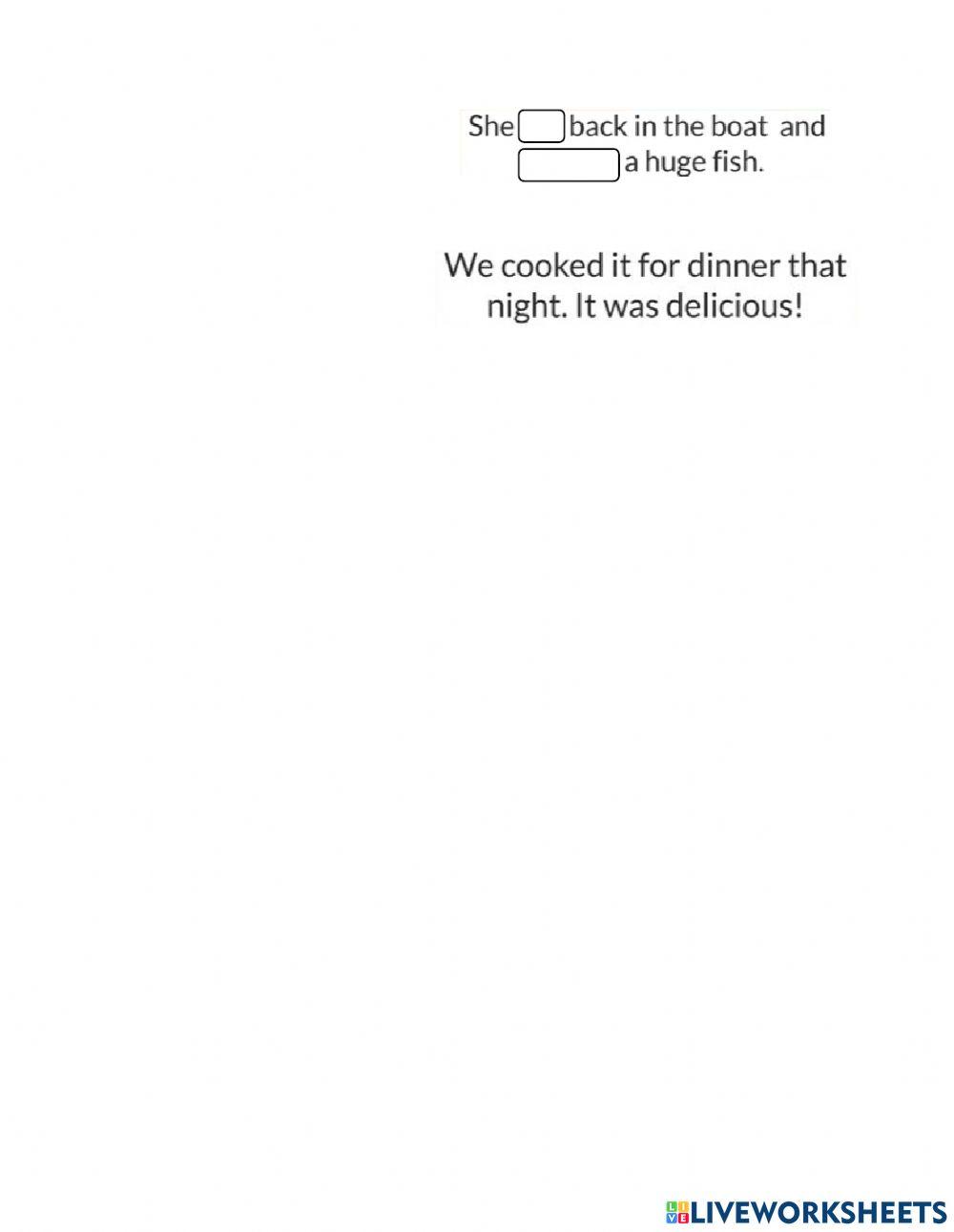 Past simple camping trip