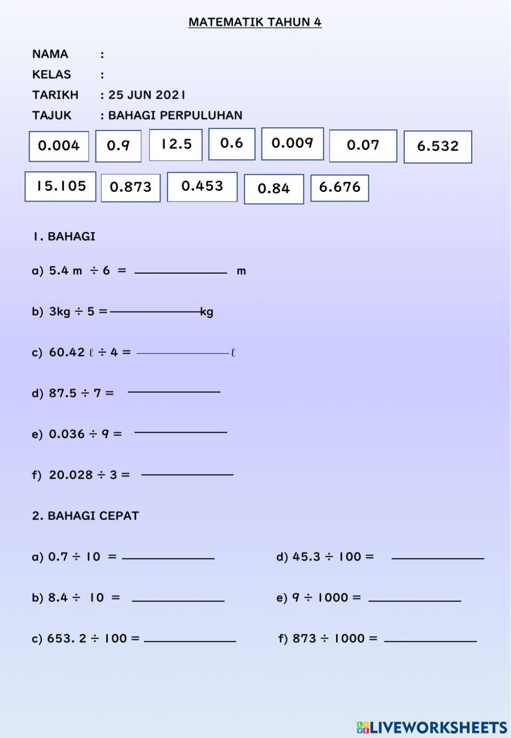Mt4: bahagi perpuluhan