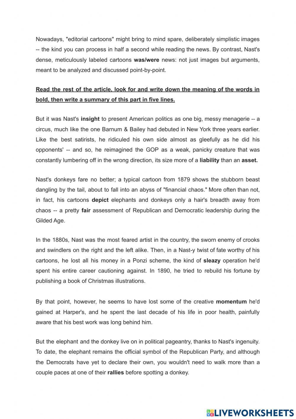 Why do republicans are elephants and democrats are donkeys?