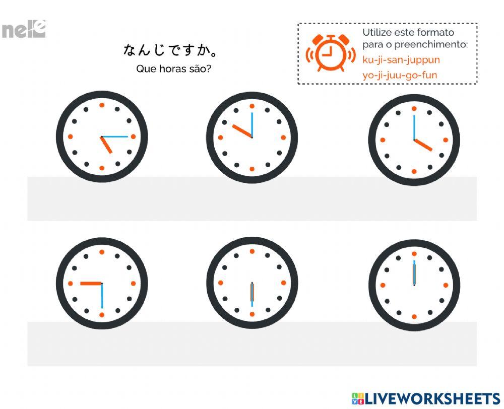 A9.2 - Que horas são?