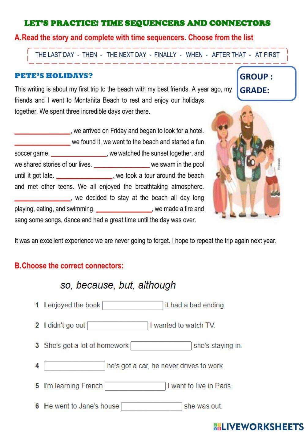 Time sequencers and connectors