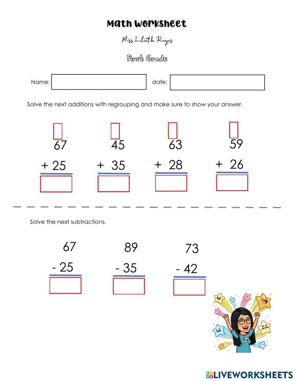 Math Review Worksheet