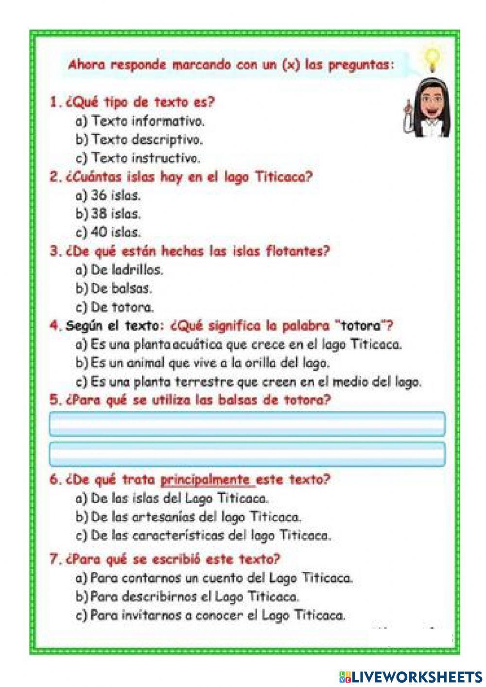 Leemos textos descriptivos de lugares Leemos textos descriptivos de lugares