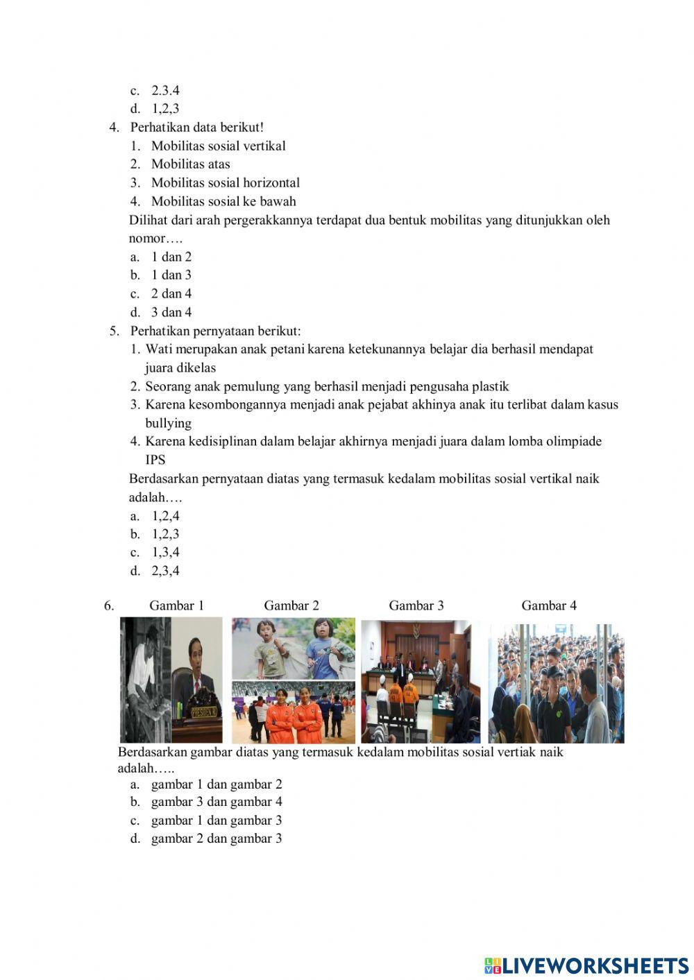 Post tes pengertian, bentuk-bentuk mobilitas sosial