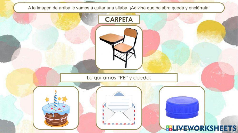 Actividad de Conciencia Fonológica