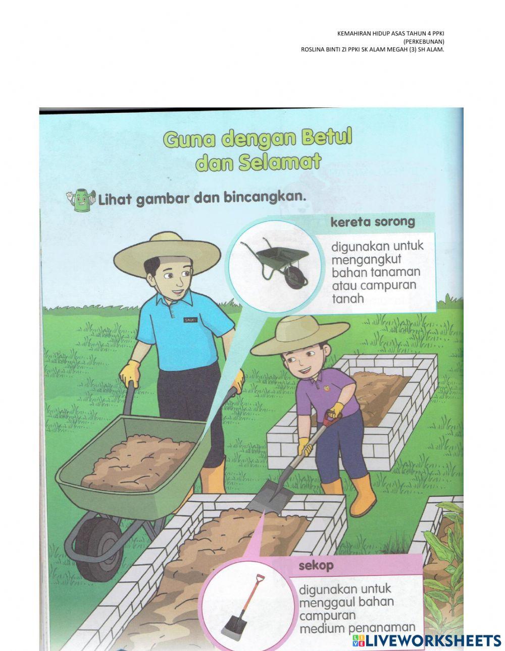 Alatan berkebun tahun 4 ppki