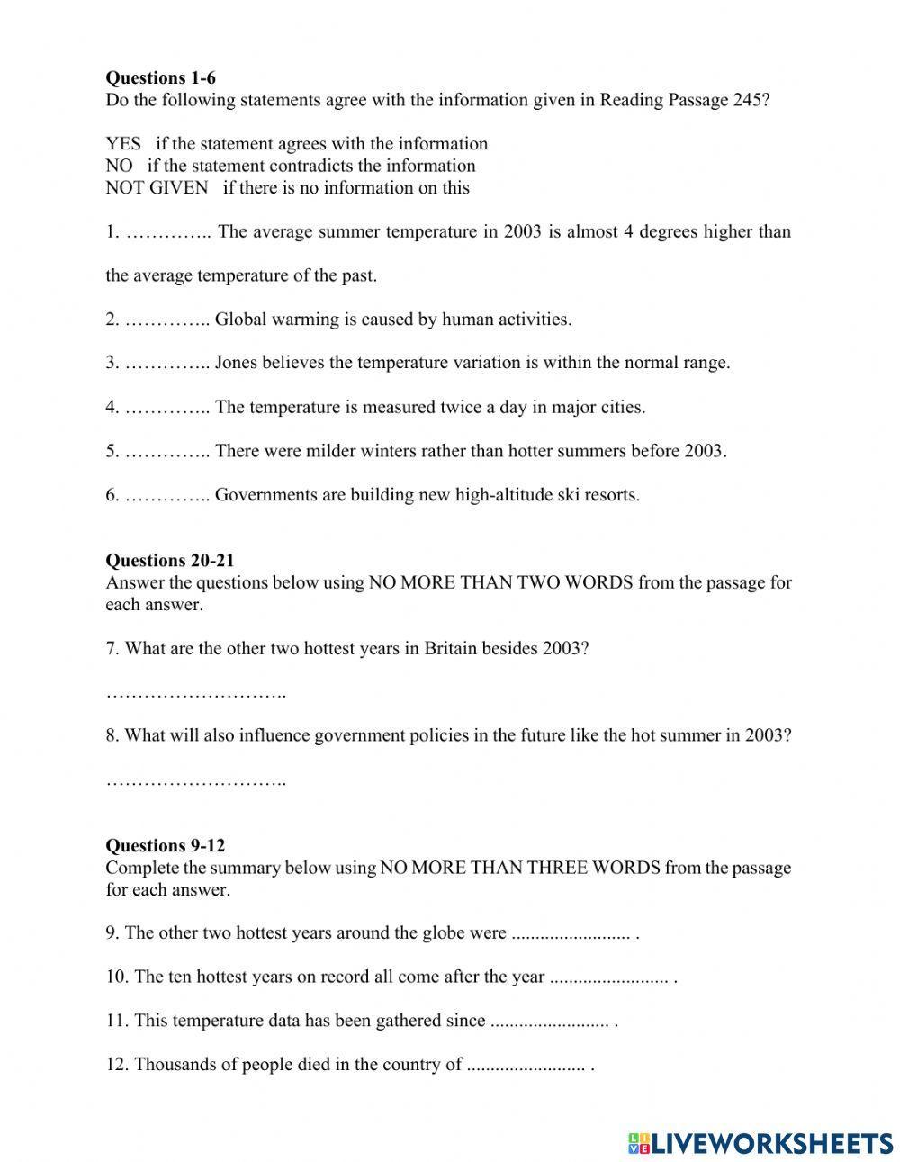B2 - The 2003 heatwave