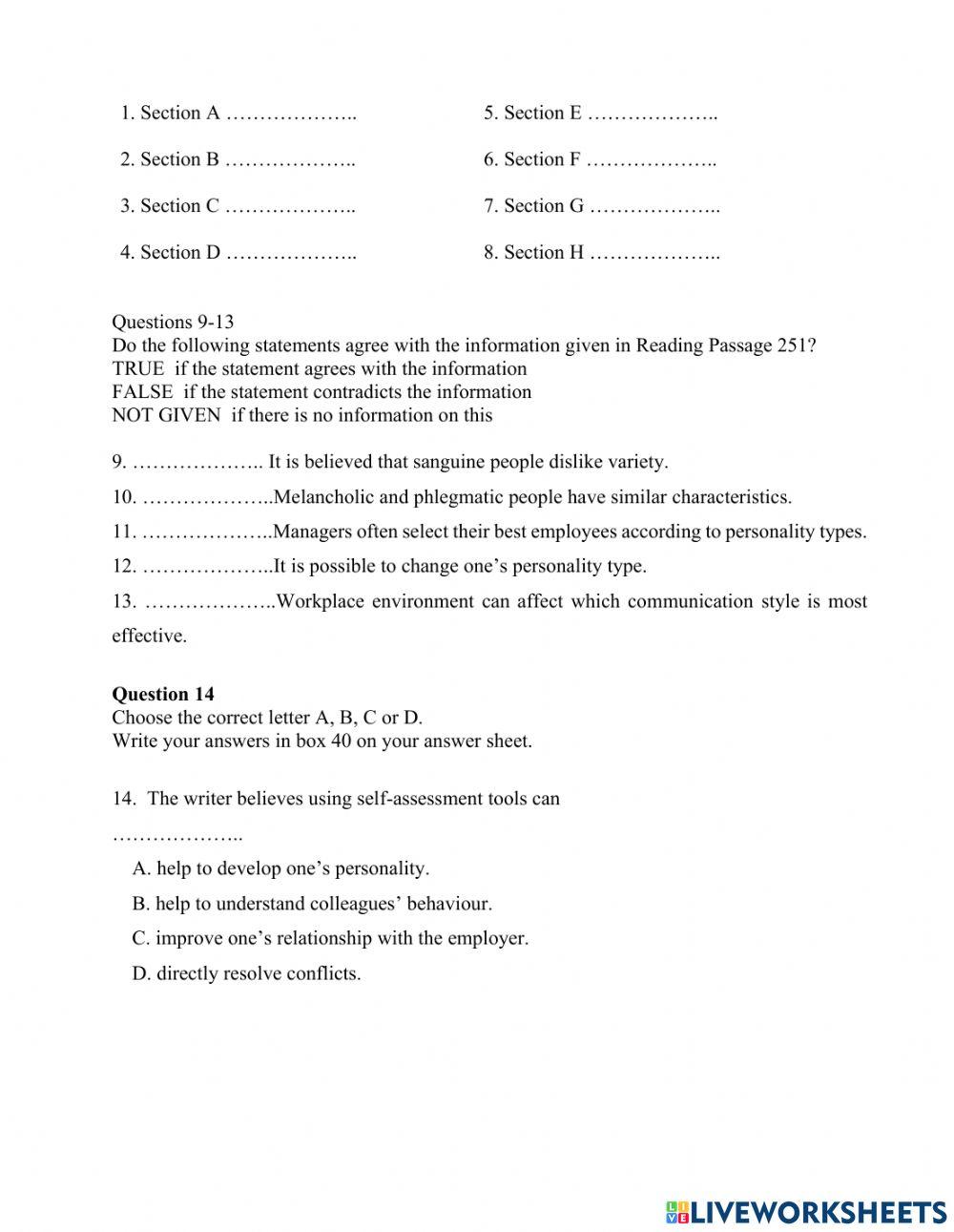 B2 - Communicating styles and conflict