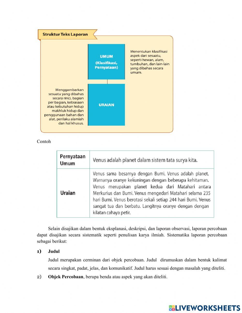 Lkpd struktur teks percobaan