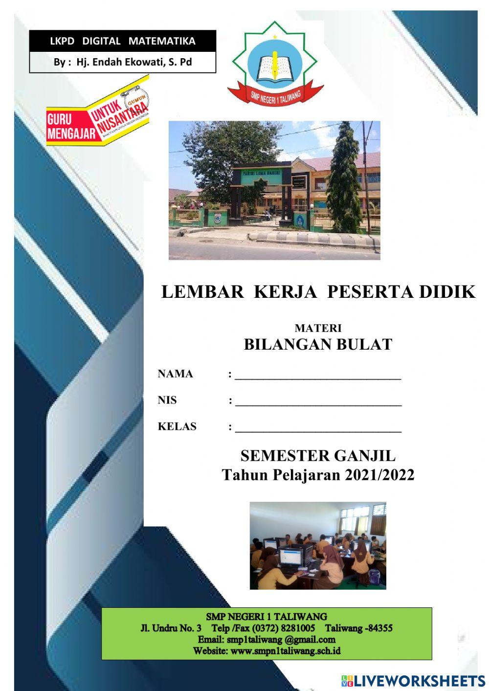 Lkpd digital bilangan bulat