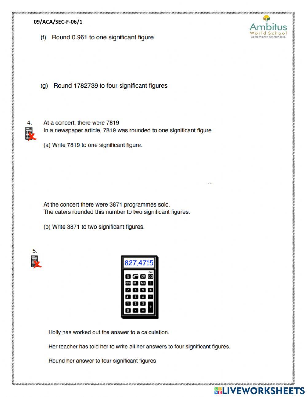 Rounding to significant figures decimal points 5075327