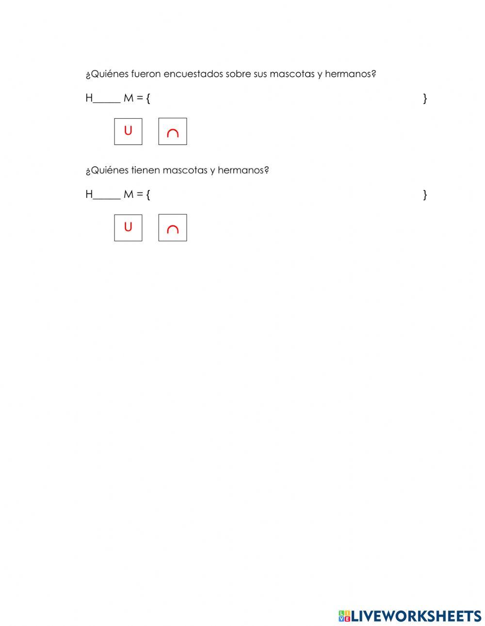 Problemas con conjuntos