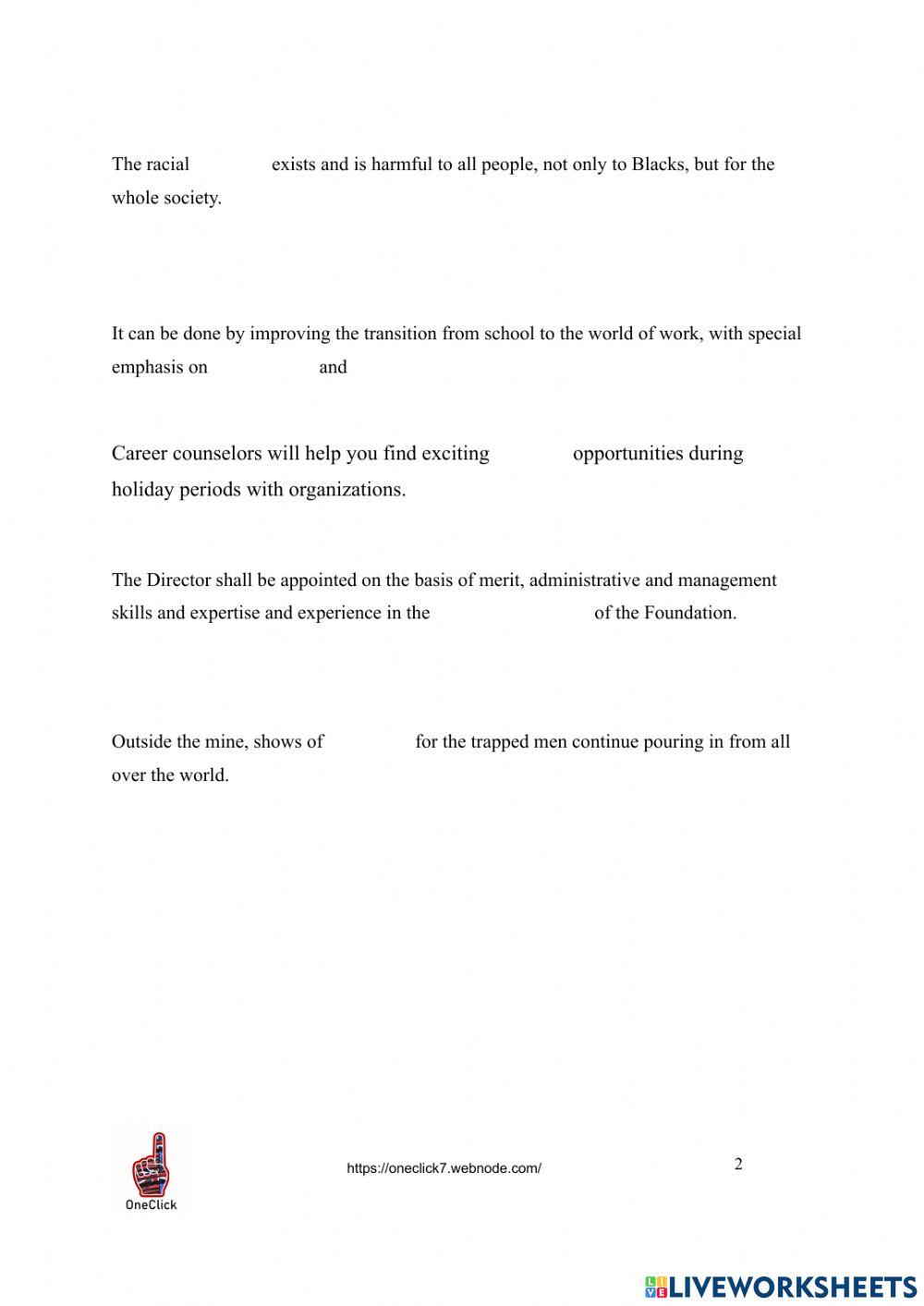 Practical Vacabulary