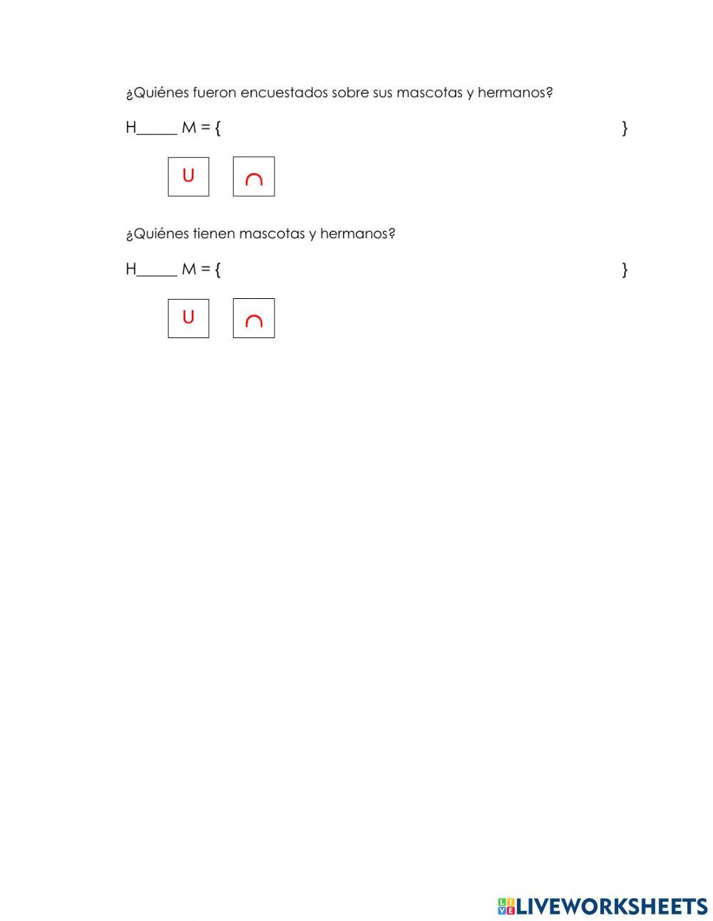 Problemas con conjuntos