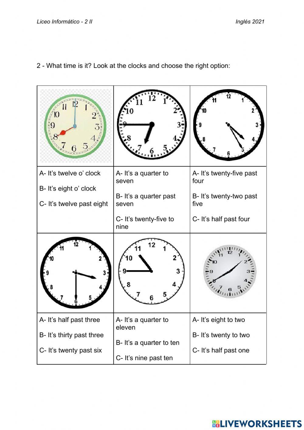 Unit 1 - test 2 - second version