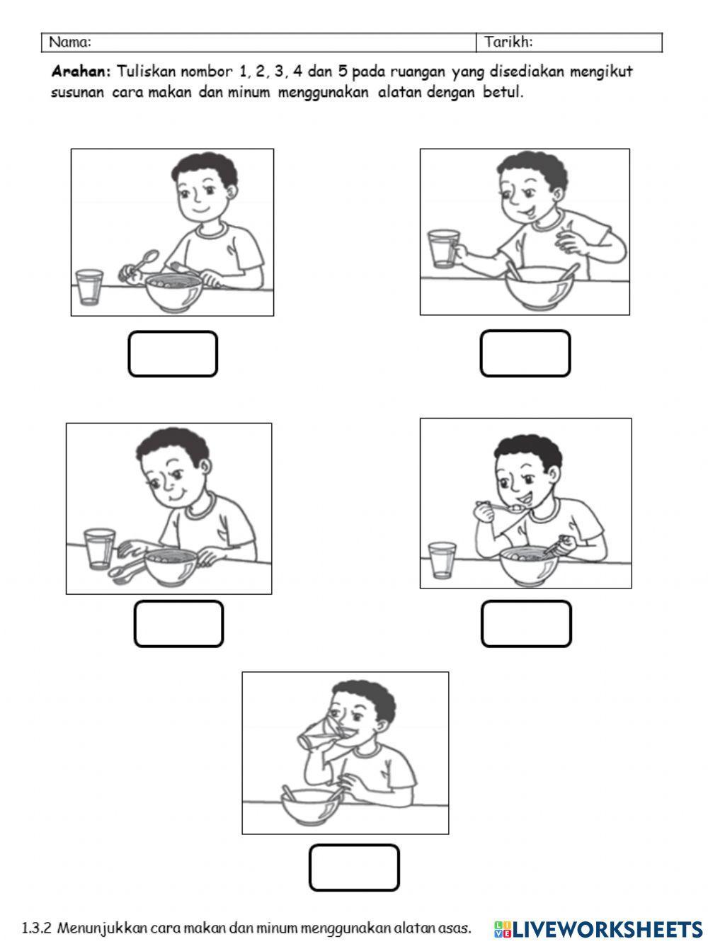 Cara Makan dan Minum yang betul