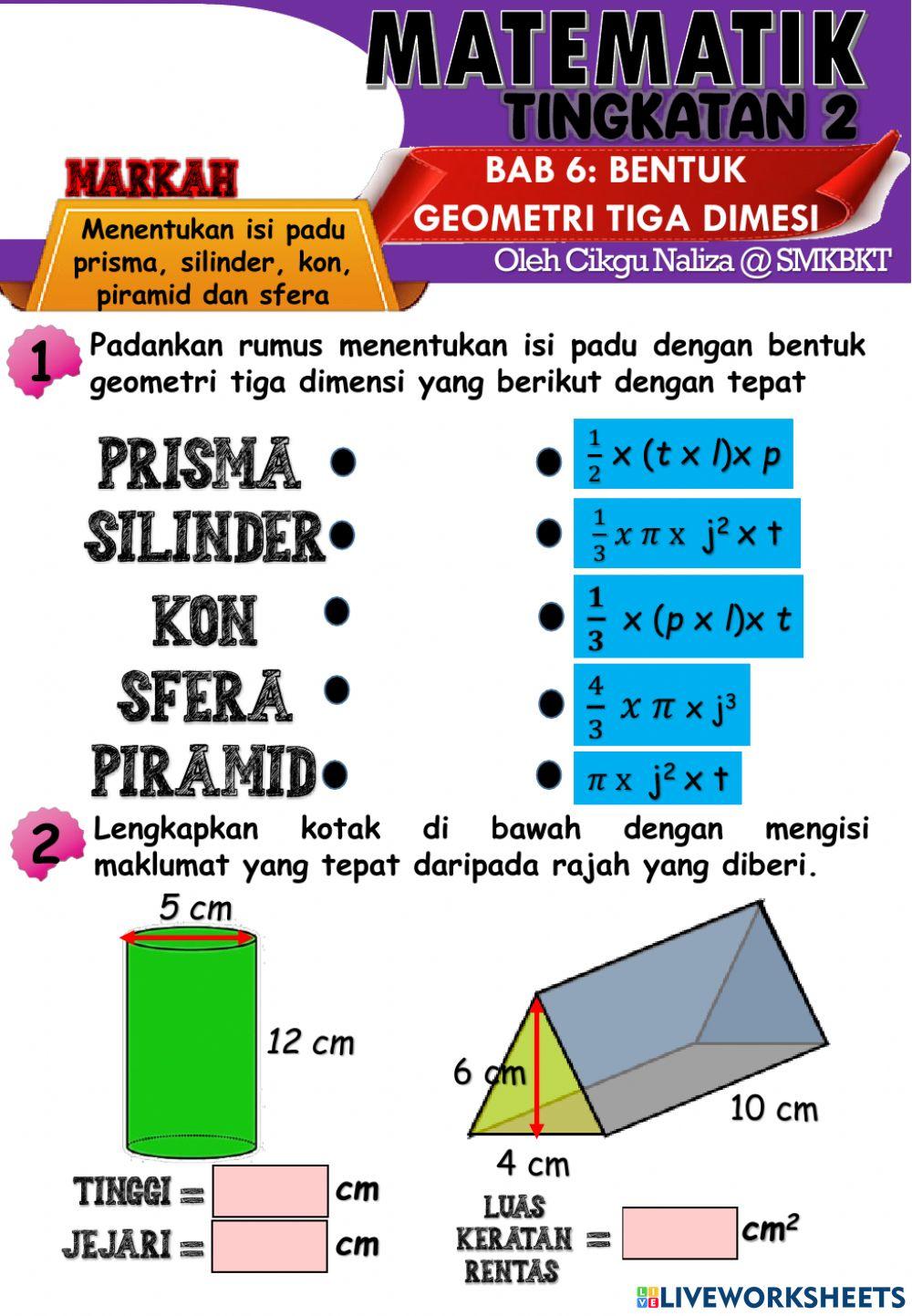 Isipadu pepejal geometri