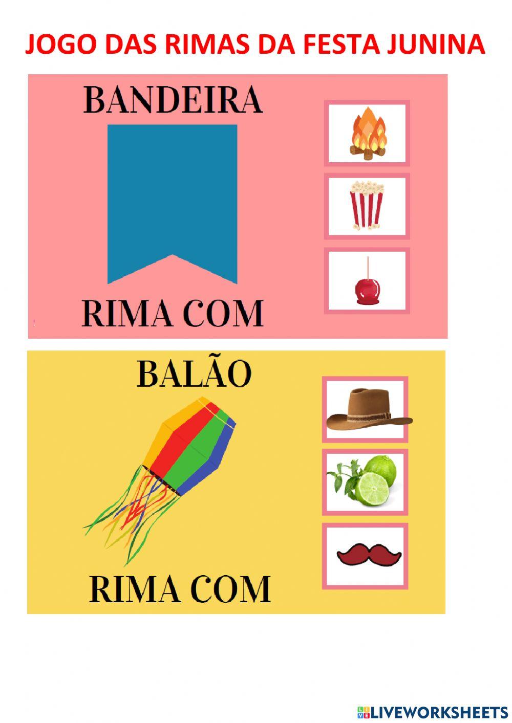 Rima da festa junina