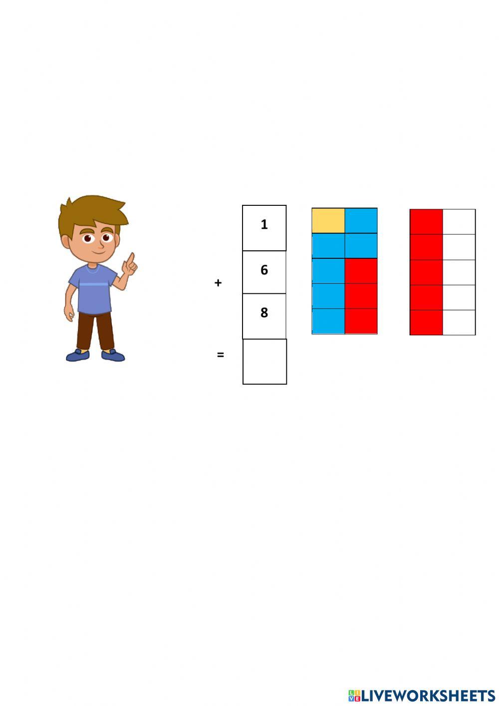 Adiciones con tres sumandos