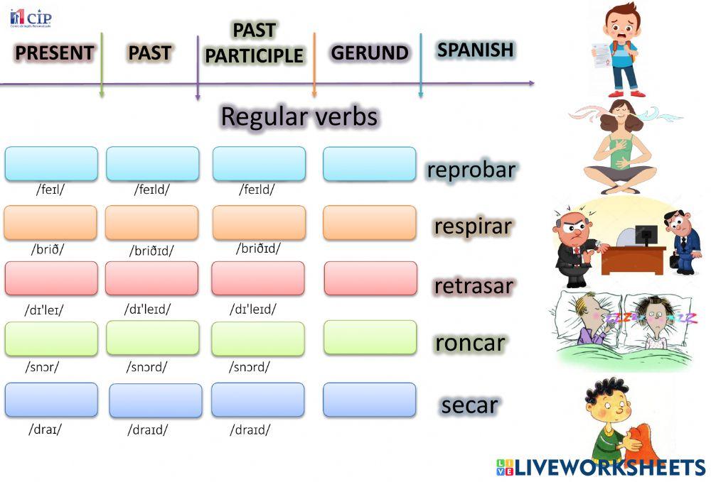 Verbs week 40 Exam worksheet Live Worksheets