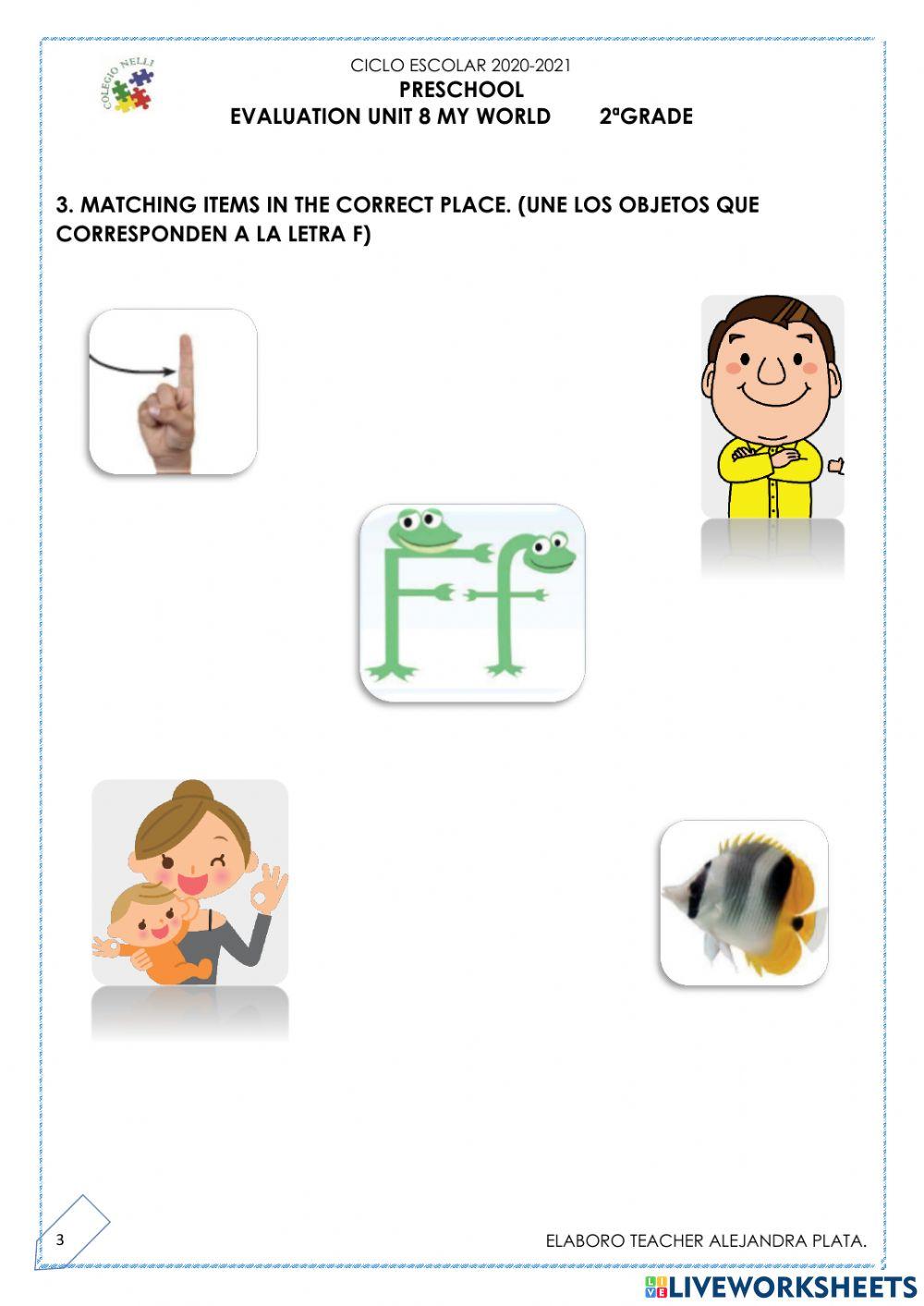 Evaluation 2° grade