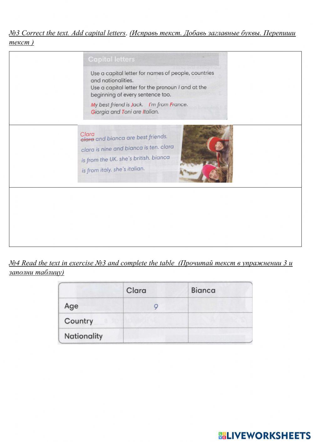 Work book Go Getter 1 unit 1.6