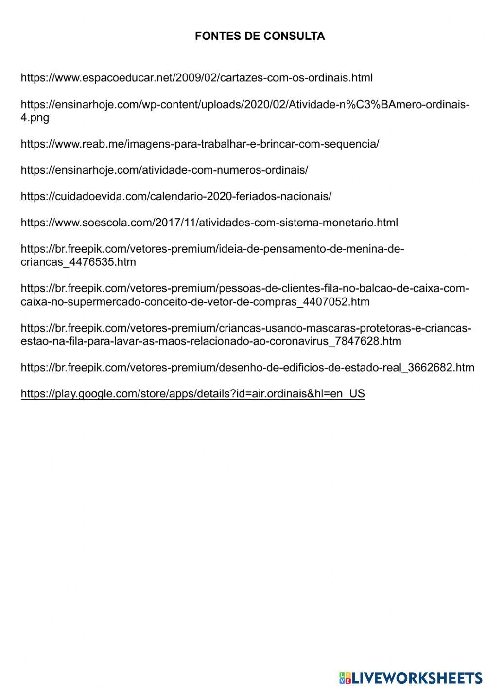 Matemática no dia dia