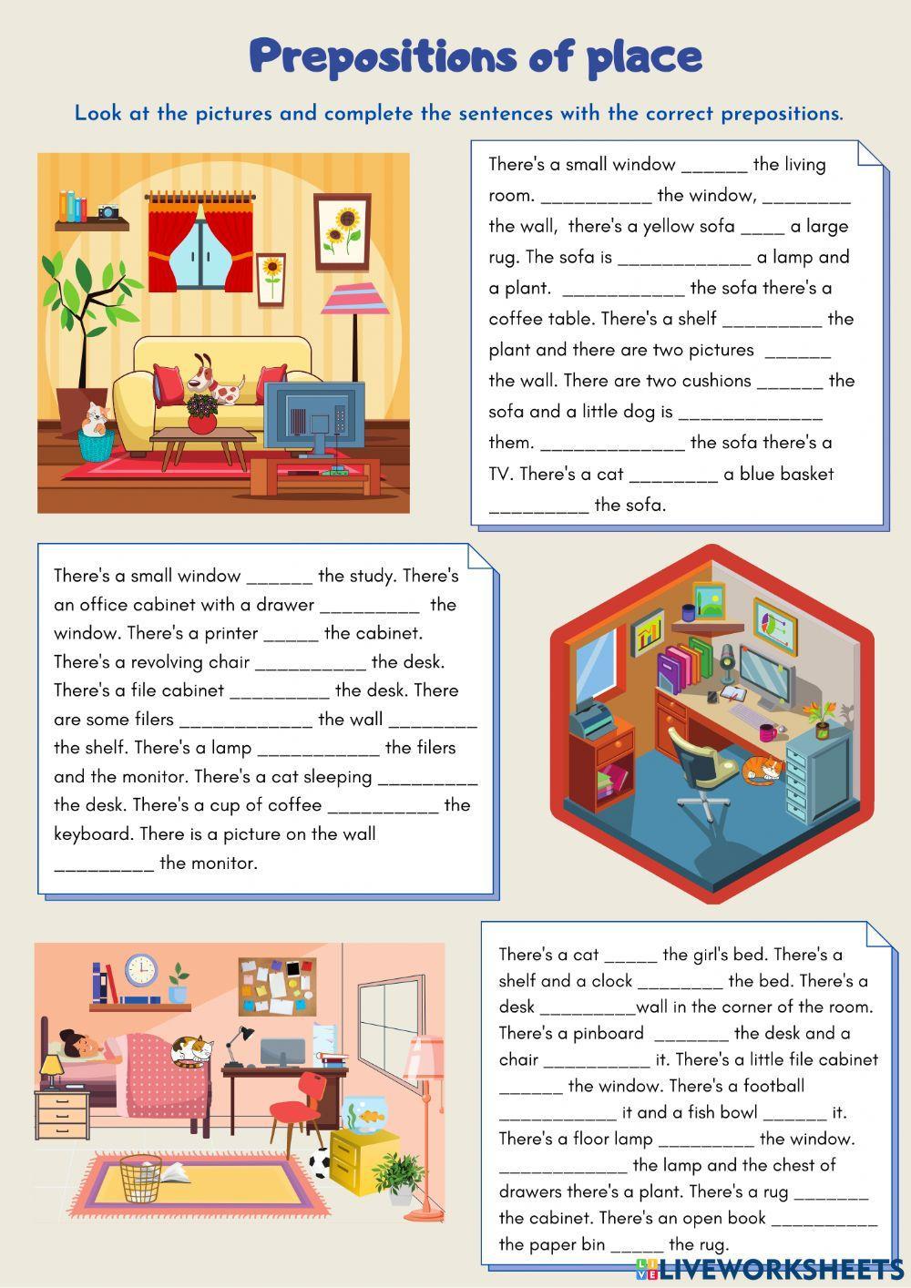 Prepositions of place