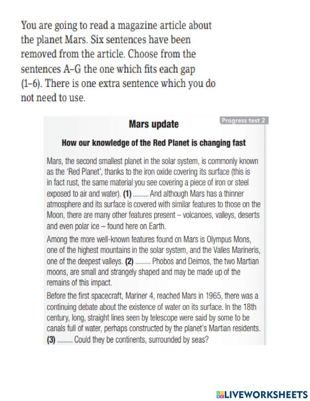 Reading Practice FCE