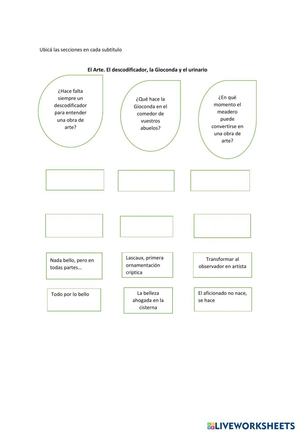 Organización de capítulo