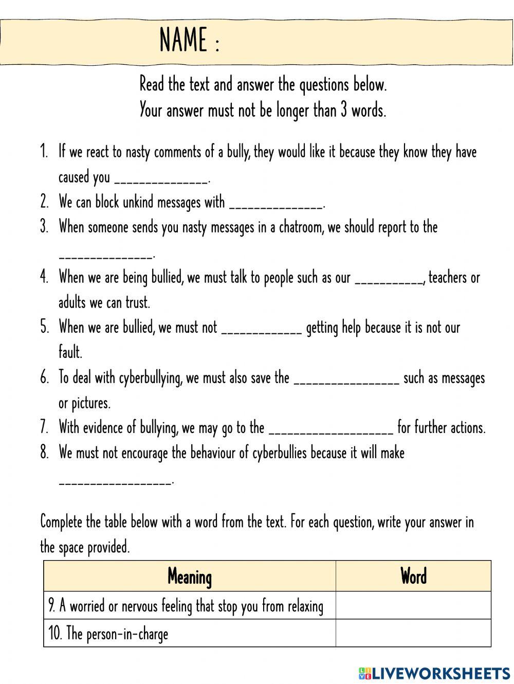 Pulse 2  - cyberbullying