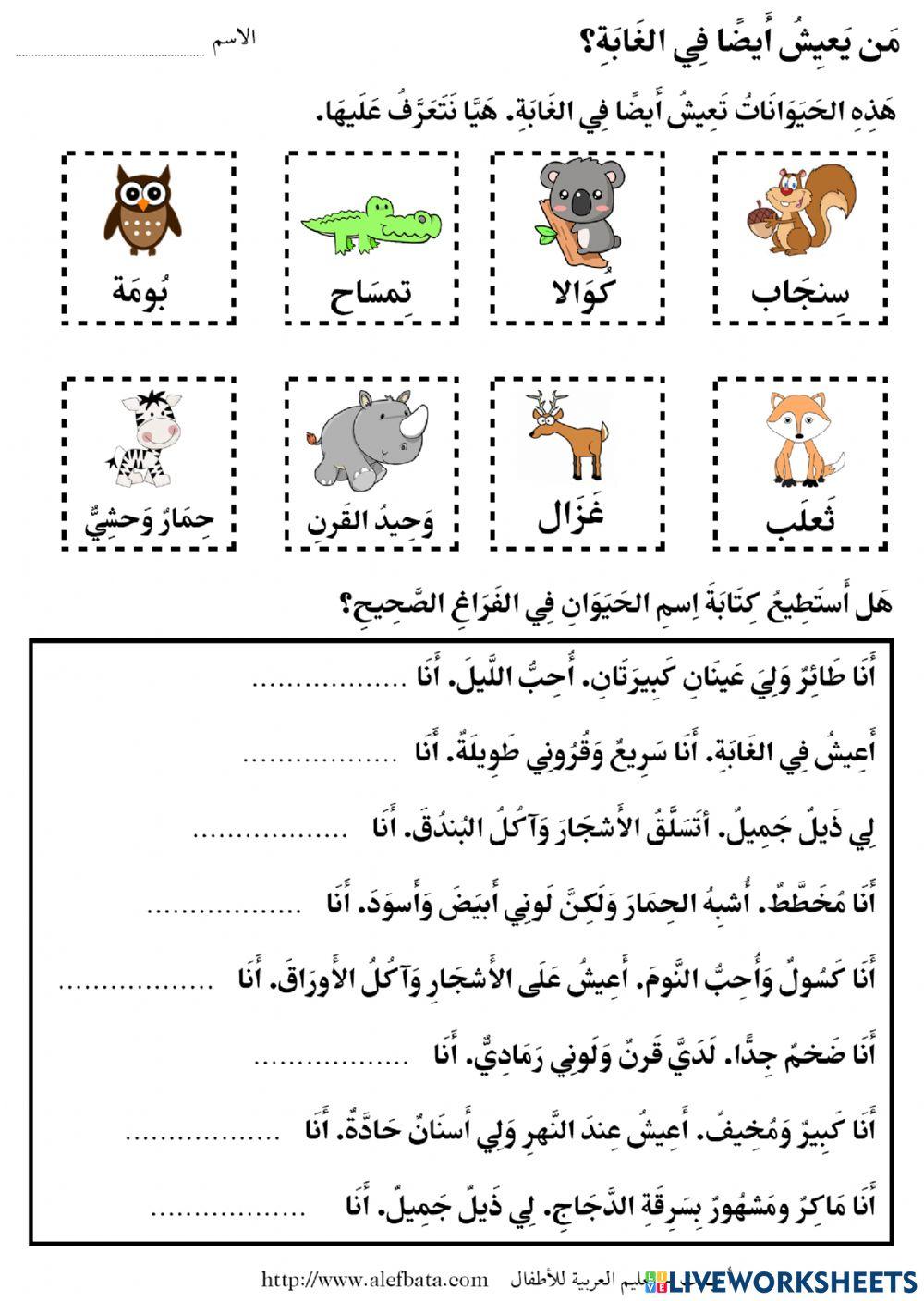 من يعيش في الغابة ؟