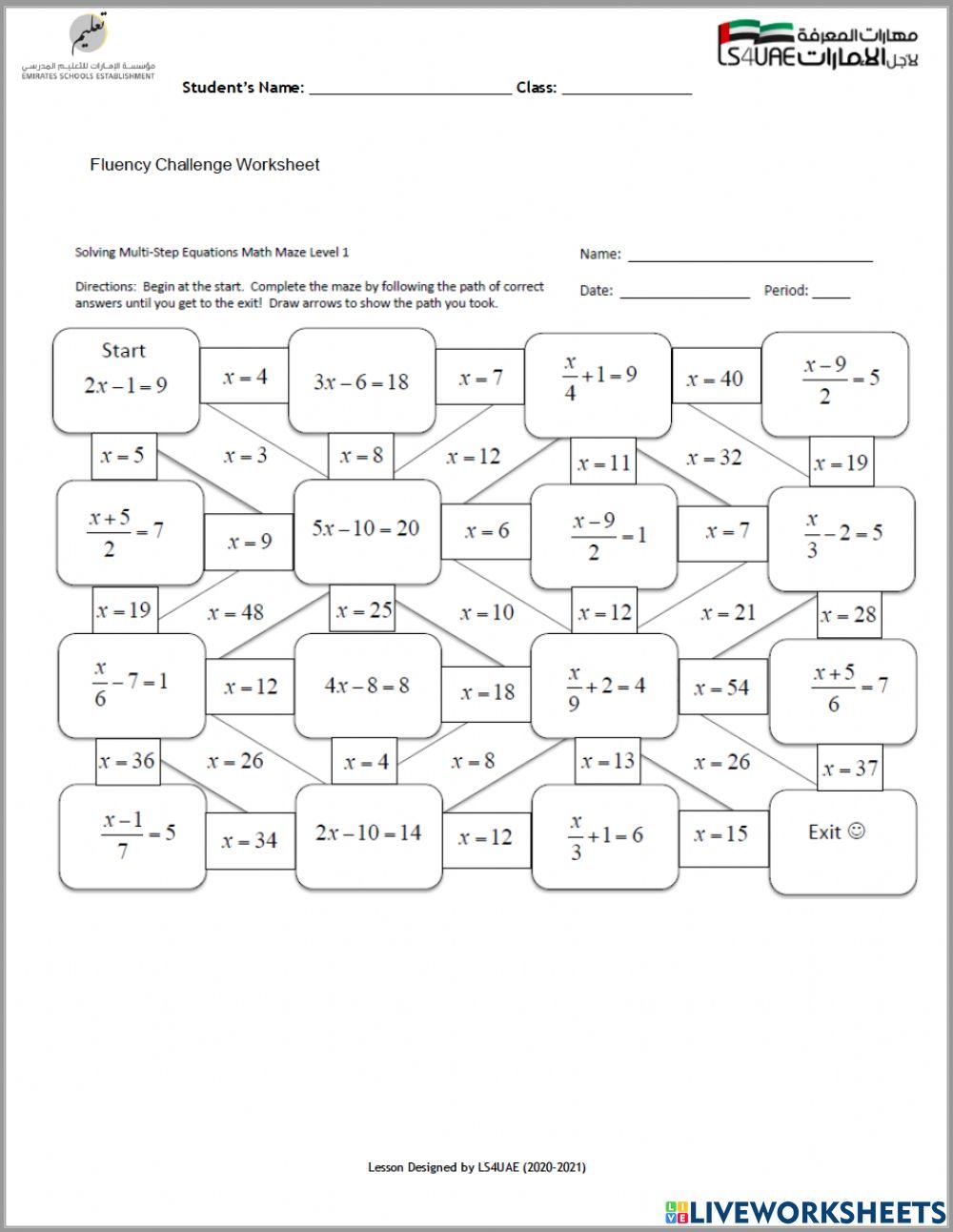 Fluency Challenge
