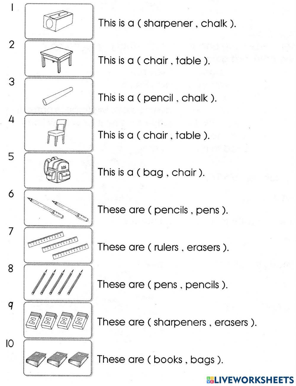 Things in the Classroom 2