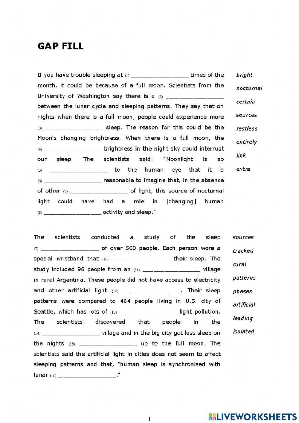 Full moon -listening 3