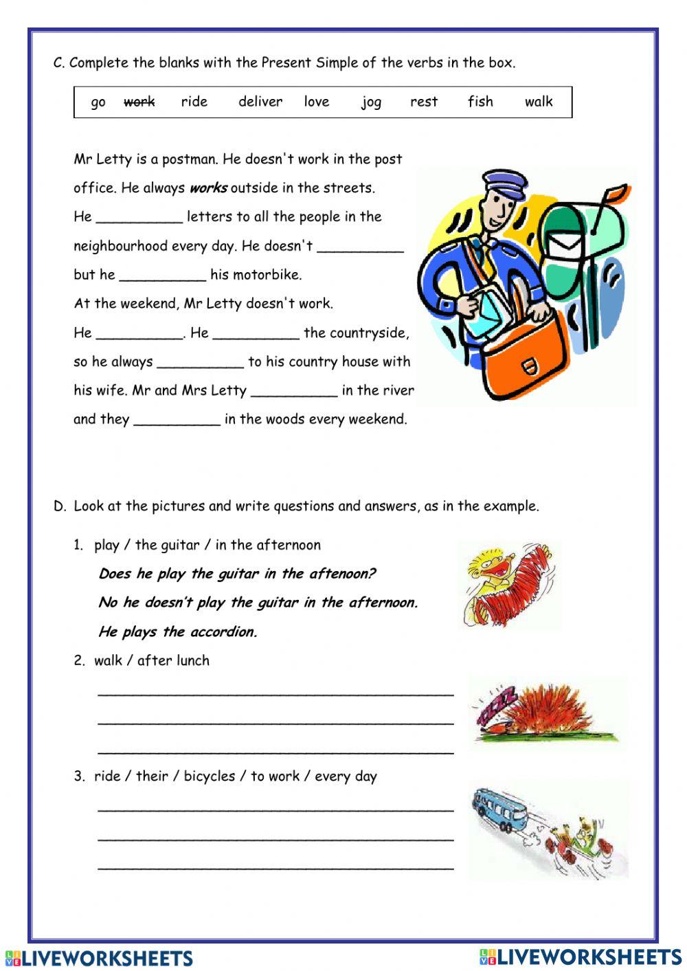 Simple present tense