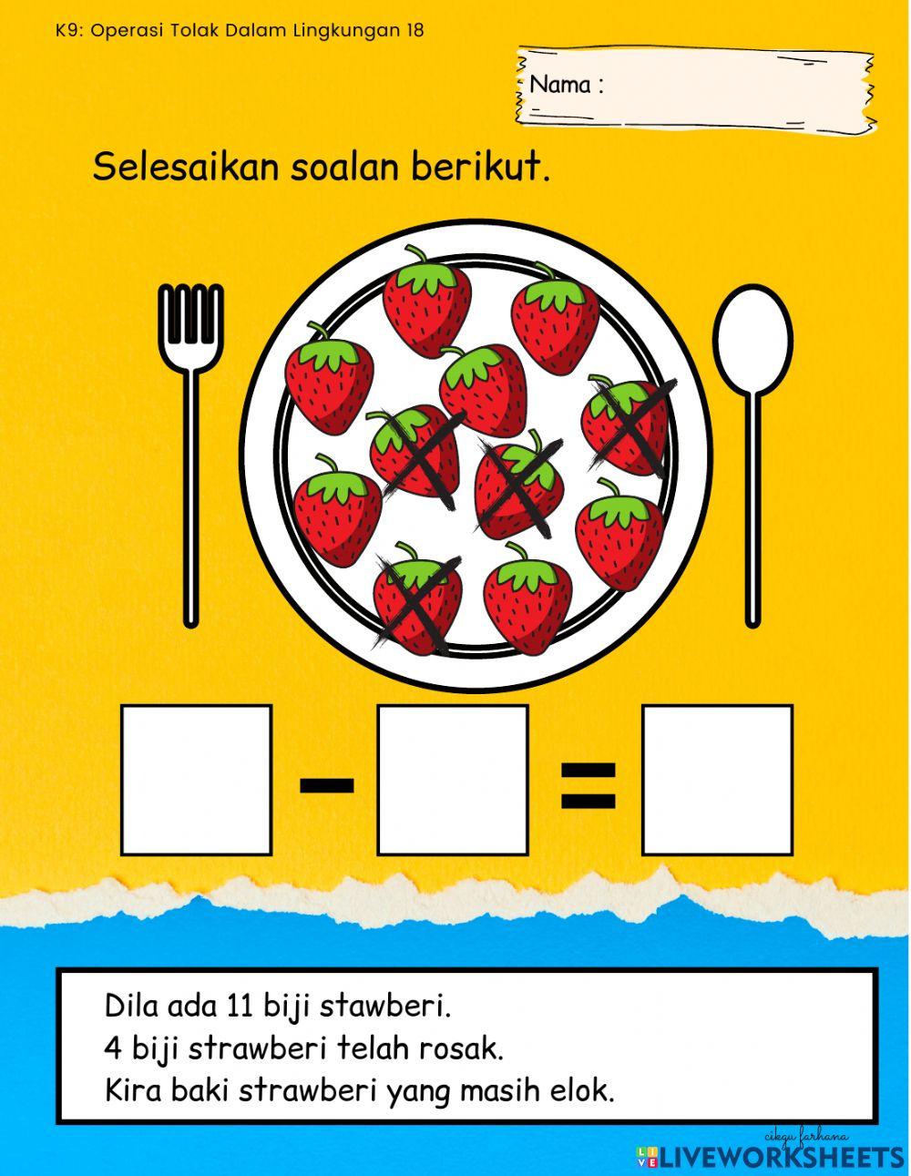 Operasi tambah dalam lingkungan 18 (Penyelesaian Masalah)