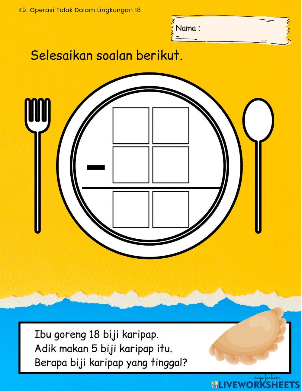 Operasi tambah dalam lingkungan 18 (Penyelesaian Masalah)