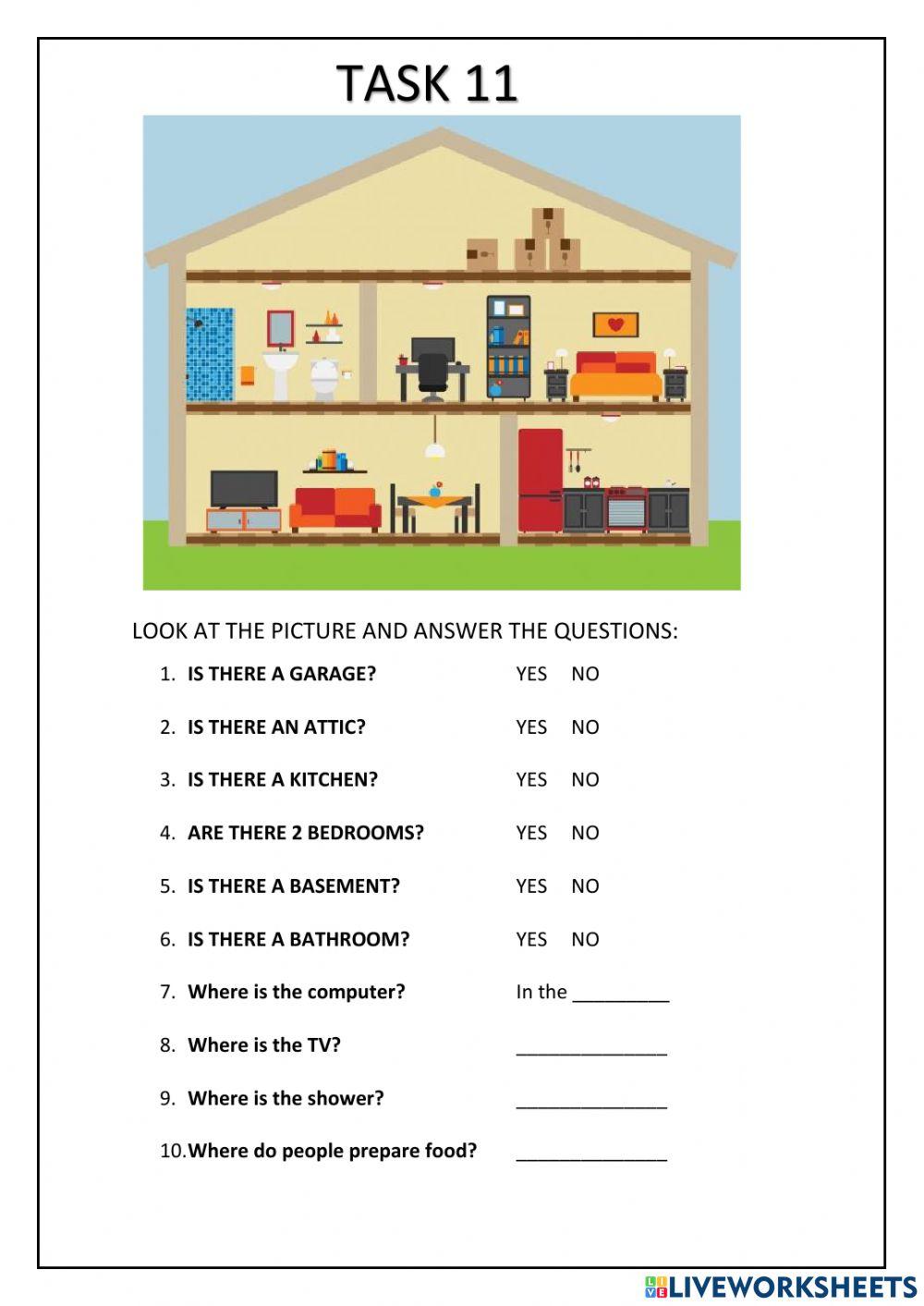 Parts and objects of the house