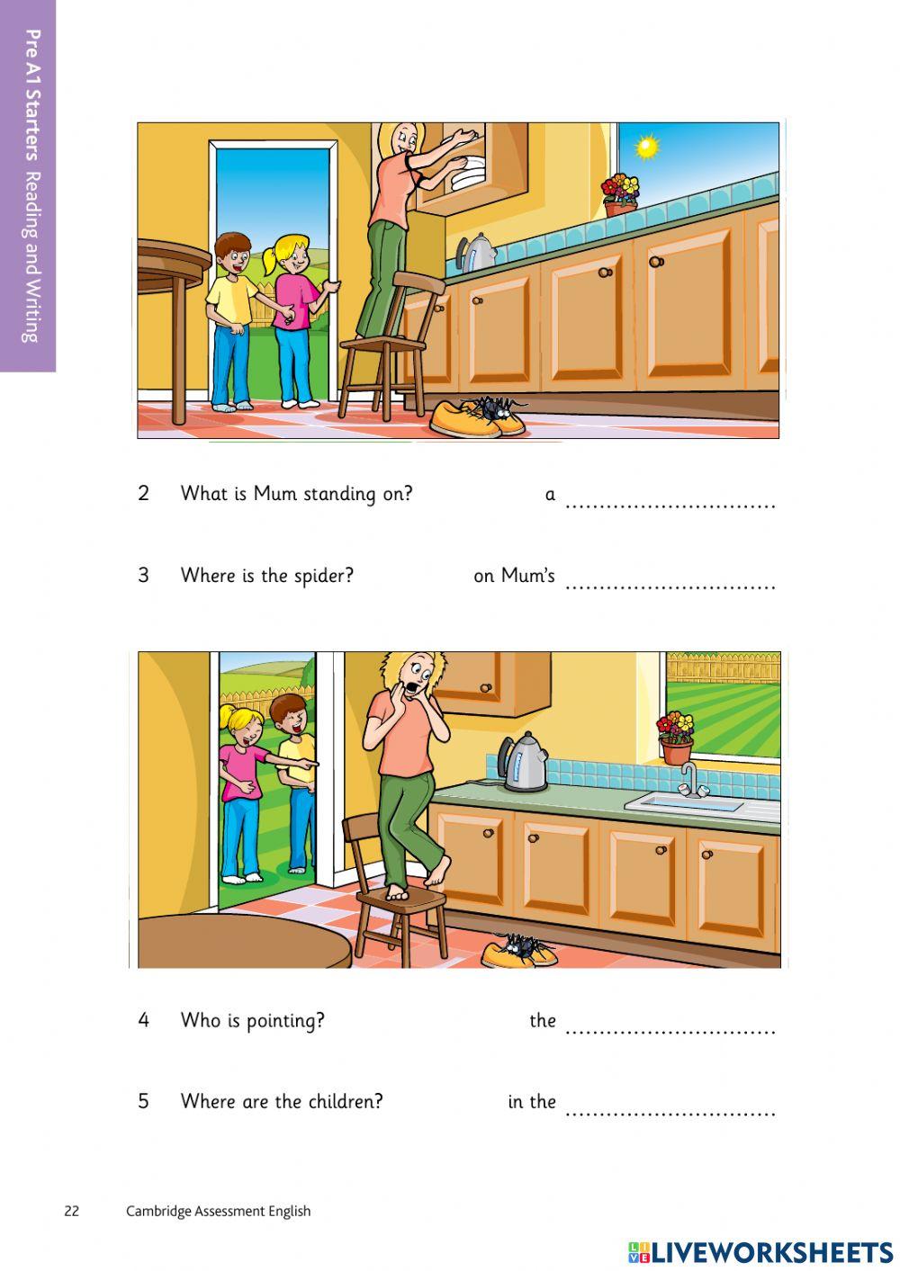 STARTERS READING TEST